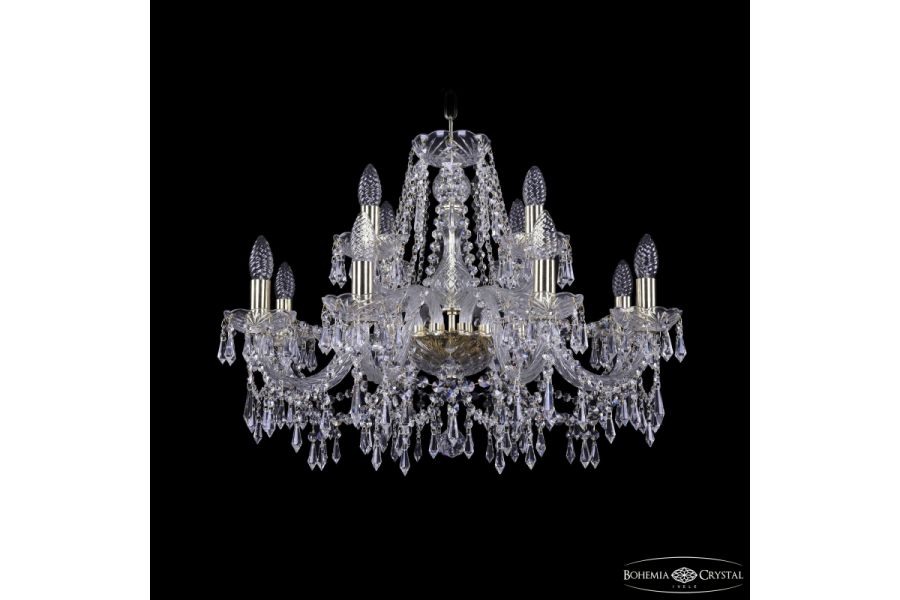 Подвесная люстра Bohemia Ivele Crystal 1403/8+4/240 G