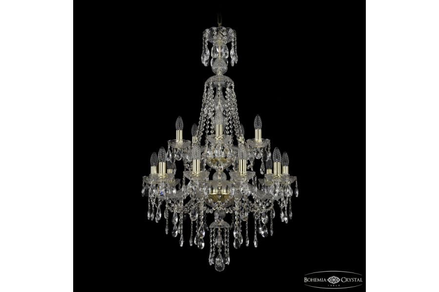 Подвесная люстра Bohemia Ivele Crystal 1415/10+5/220/XL-104/2d G