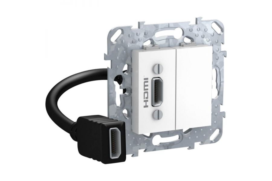 Розетка компьютерная HDMI с переходником Schneider Electric Unica MGU5.430.18ZD
