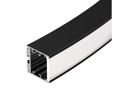 Алюминиевый профиль Arlight SL-ARC-3535-D320-W90 BLACK (260мм, дуга 1 из 4) 032678