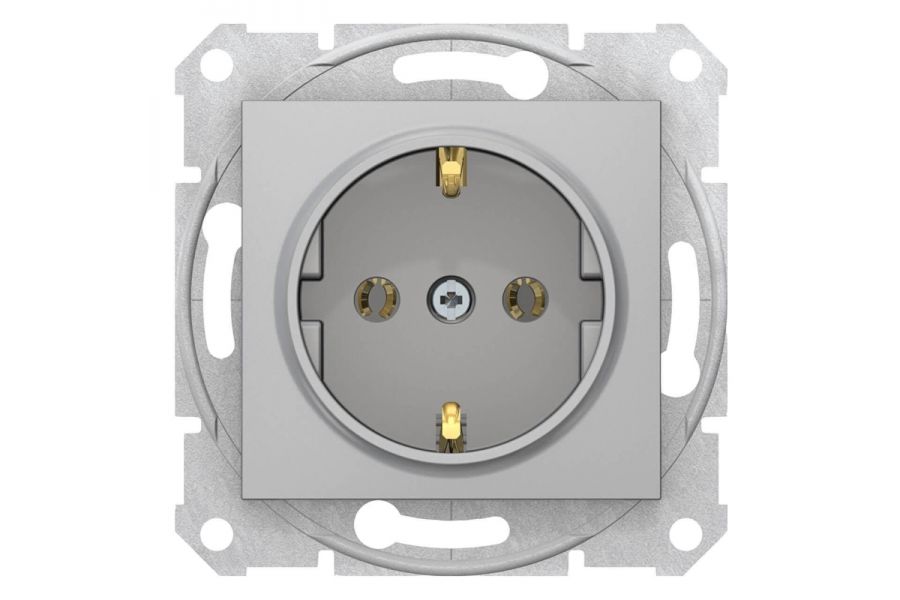 Розетка Schneider Electric Sedna с з/к без шторок 16A 250V SDN3001860