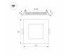 Встраиваемый светодиодный светильник Arlight DL-192x192M-18W Warm White 020134