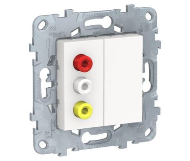 Розетка 3xRCA Schneider Electric Unica New NU543118