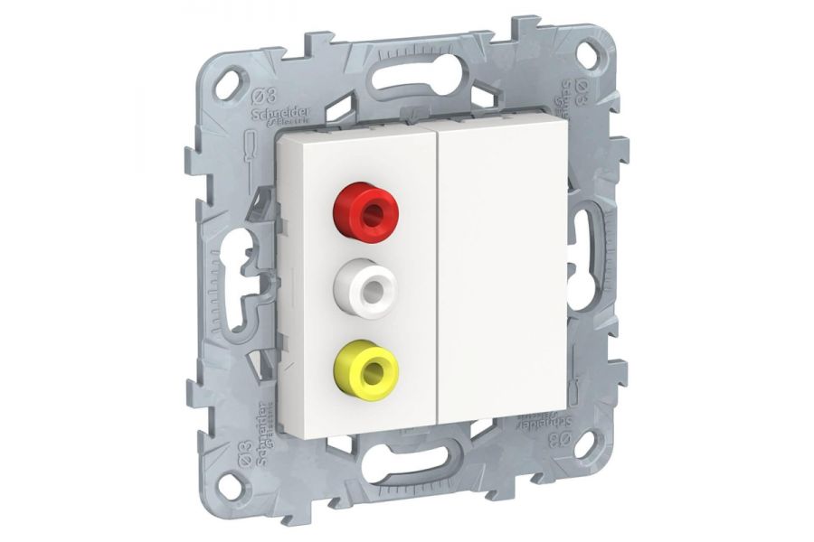 Розетка 3xRCA Schneider Electric Unica New NU543118