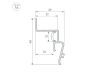 Профиль Arlight STRETCH-SHADOW-2000 BLACK A2-CONTOUR-PRO 039510