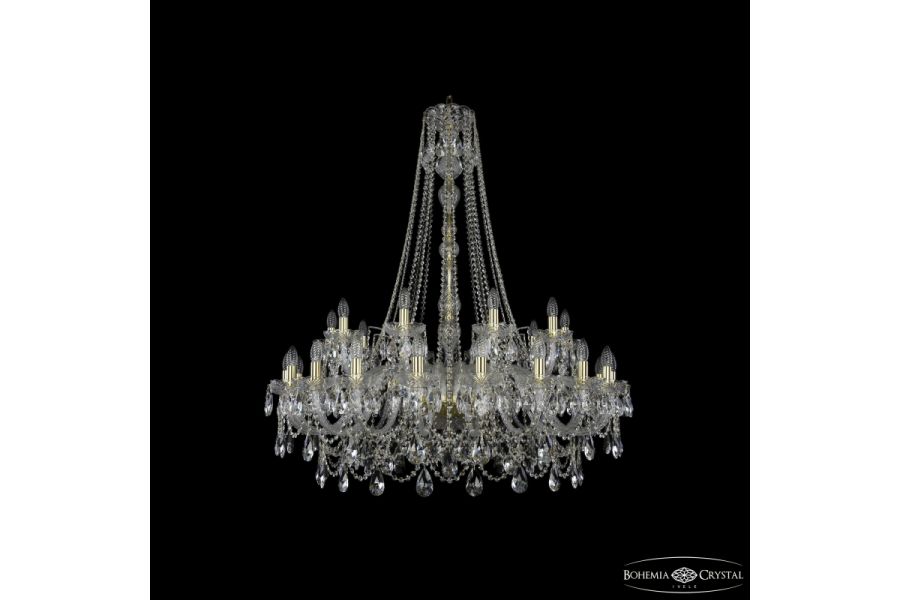Подвесная люстра Bohemia Ivele Crystal 1411/20+10/400/h-130 G