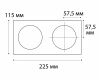 Рамка для светильника Italline IT02-QRS2 black