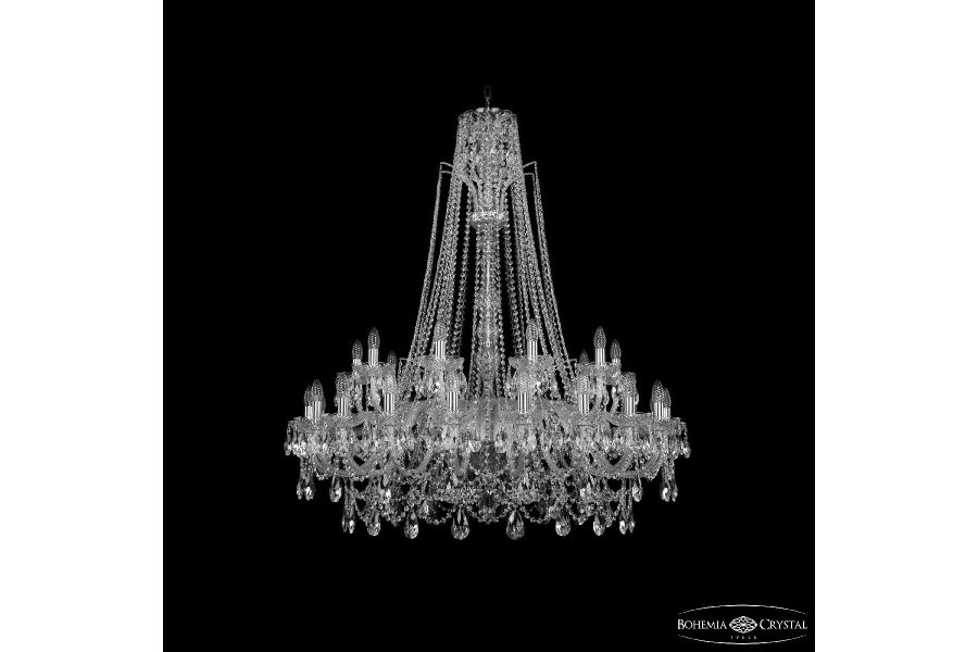 Подвесная люстра Bohemia Ivele Crystal 1411/20+10/400/XL-130 Ni