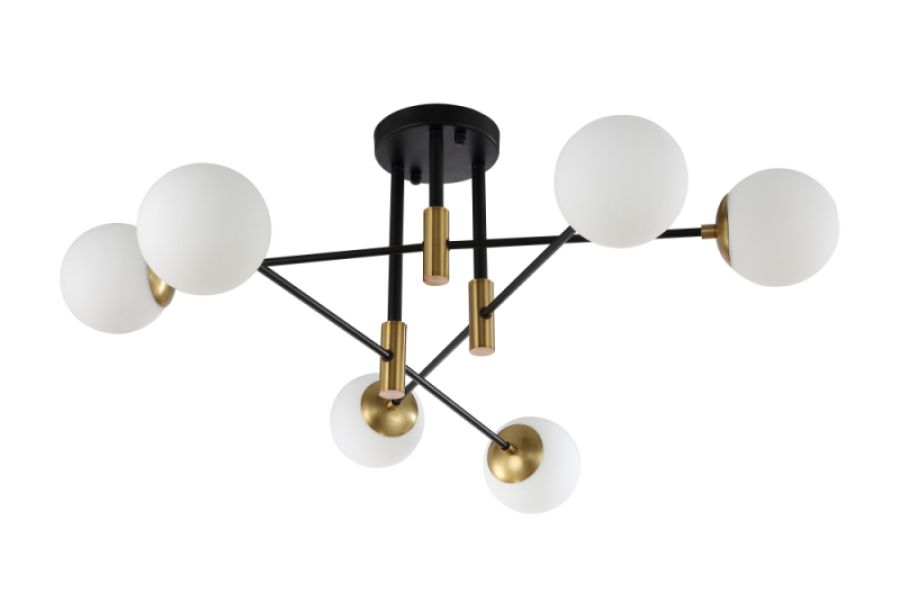 Потолочная люстра Crystal Lux Fidel FIDEL PL6 BLACK