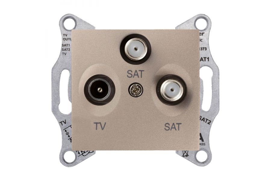 Розетка TV/SAT/SAT Schneider Electric Sedna SDN3502168