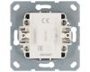 Выключатель одноклавишный со светодиодом 10A 250V с накладкой, цвет Тауп Jasmart G3011NT