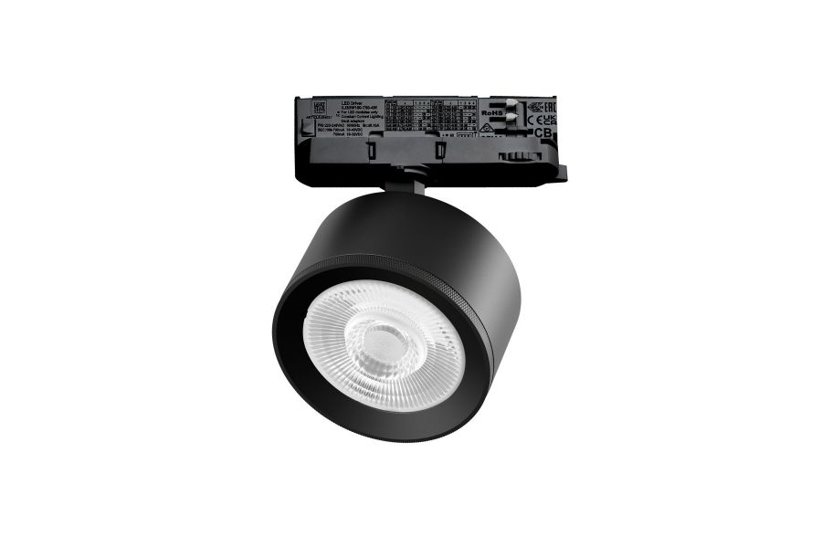 Трековый трехфазный светильник Quattro LED 60G с адаптером Lightstar Alta Pro A5547QT60G (215547 + 594037 + 215504)