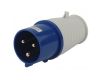 Вилка ЭРА V-32-2P-PE-IP44 переносная 023 2Р+РЕ 32А 220В IP44 Б0032852