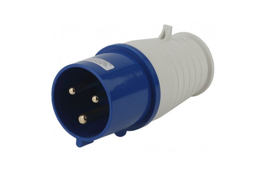 Вилка ЭРА V-32-2P-PE-IP44 переносная 023 2Р+РЕ 32А 220В IP44 Б0032852