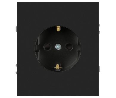 Розетка Эра Arktik 16-2101-05 с заземлением 2P+E Schuko 16А-250В антрацит Б0070418