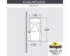 Уличный настенный светильник Fumagalli Elisa DS2.562.000.LXD1L