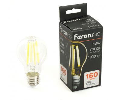 Светодиодная лампа Feron LB-1112 E27 12W 2700K 48895