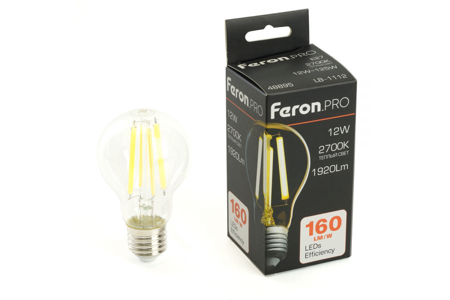 Светодиодная лампа Feron LB-1112 E27 12W 2700K 48895