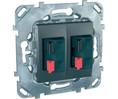 Аудиорозетка двойная Schneider Electric Unica MGU5.8787.12ZD