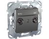 Розетка R-TV/SAT проходная Schneider Electric Unica MGU5.456.12ZD