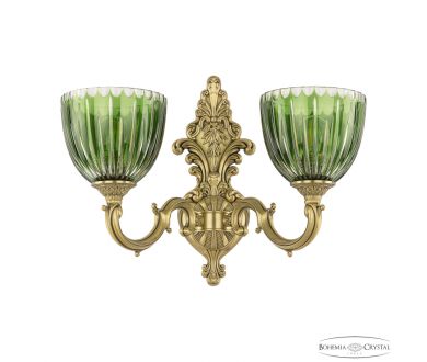 Бра Bohemia Ivele Crystal Verona 7214B14/2/175 FP P1 U Clear-Green/H-1K