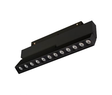 Трековый магнитный светильник Arlight MAG-ORIENT-DOTS-FOLD-S230-12W Day4000-MIX (BK, 30 deg, 48V, DALI) 041864