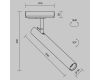 Трековый однофазный светильник Maytoni Focus T TR141-1-6W3K-M-B