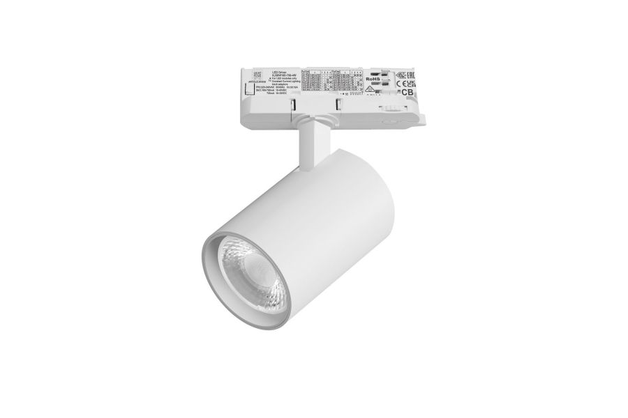 Трековый трехфазный светильник Quattro LED 36G с адаптером Lightstar Alta Base A5246QT36G (215246 + 594036 + 215203)