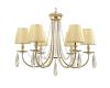 Подвесная люстра Crystal Lux Victoria SP6 Gold/Amber