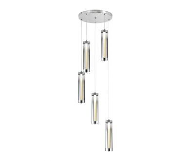 Каскадная люстра Indigo Rilucente 11061/5P Chrome V000147L