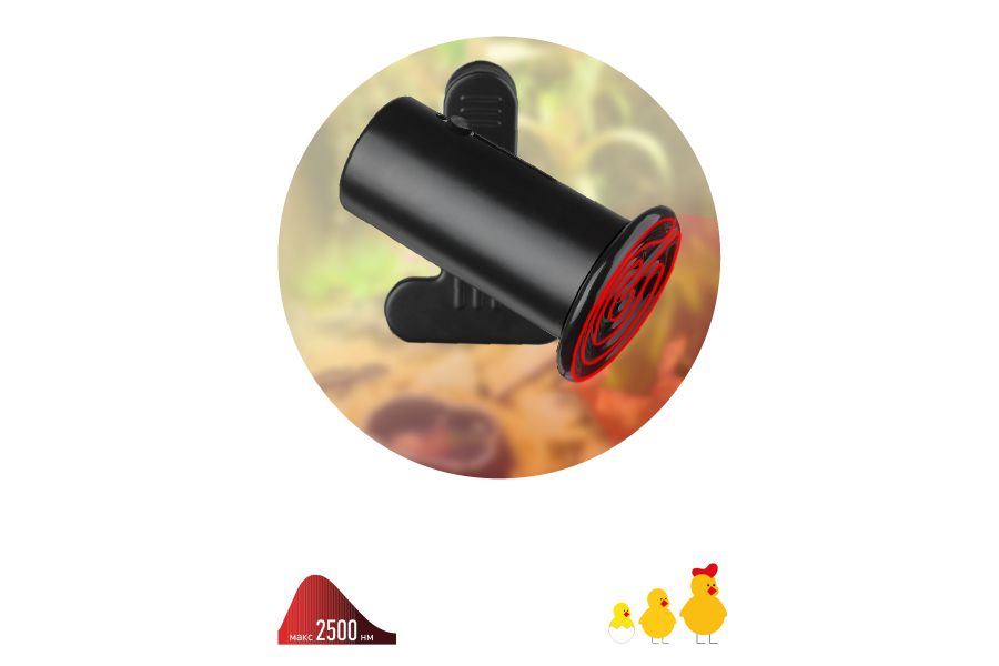 Светильник для рептилий Эра FITO-E27-CLIP Б0053292