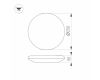 Потолочный светодиодный светильник Arlight CL-Frisbee-Motion-R250-12W Warm3000 030161