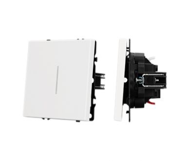 Механизм звонкового выключателя Arlight LED SWT-NOBE-MKR1-SFPL-L-WH (230V, 10A) (Белый кварц) 061737
