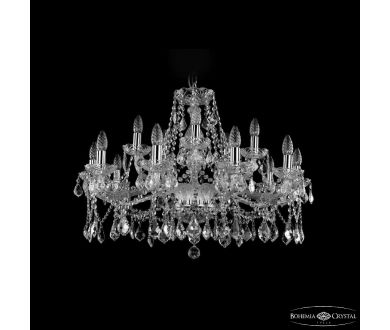 Подвесная люстра Bohemia Ivele Crystal 1413/10+5/300 Ni Leafs