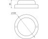 Настенно-потолочный светильник Эра SPB-203-0-65K-018 антивандальный Б0070036