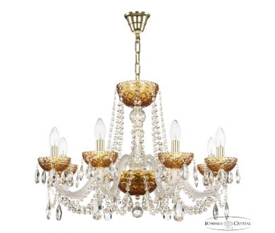 Купить Подвесная люстра Bohemia Ivele Crystal 5402/8/240 G Amber/M-1F Подвесная люстра Bohemia Ivele Crystal 5402/8/240 G Amber/M-1F