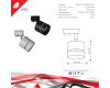 Трековый однофазный светильник Reluce 53017-9.3-001MN GX53 WT