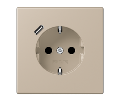 Купить Розетка 2K+З USB Typ C Jung LC1520-18C243 Розетка 2K+З USB Typ C Jung LC1520-18C243