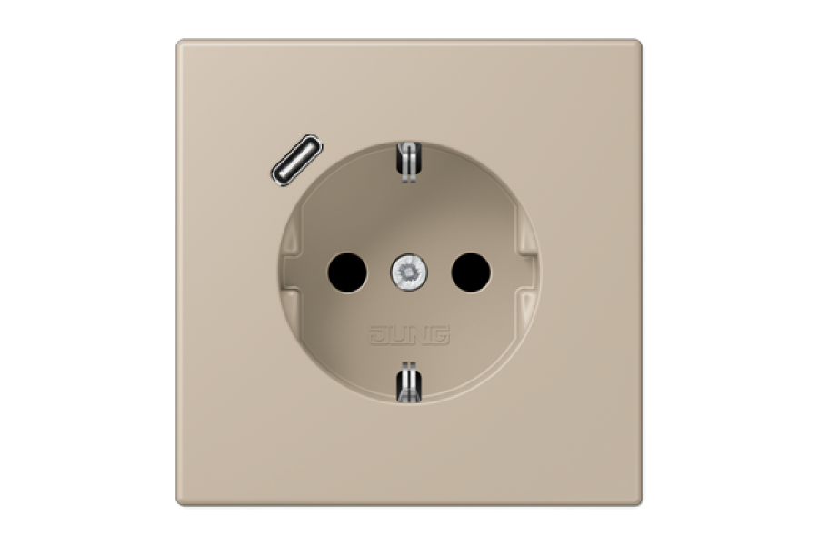 Розетка 2K+З USB Typ C Jung LC1520-18C243