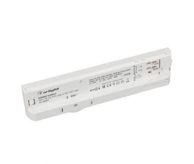 Блок питания для трековых систем Arlight ARJ-TR-42-PFC-DALI2-PD-NFC-WH (42W, 10-42V, 0.3-1.05 A, 4TR) (IP20 Пластик) 055293
