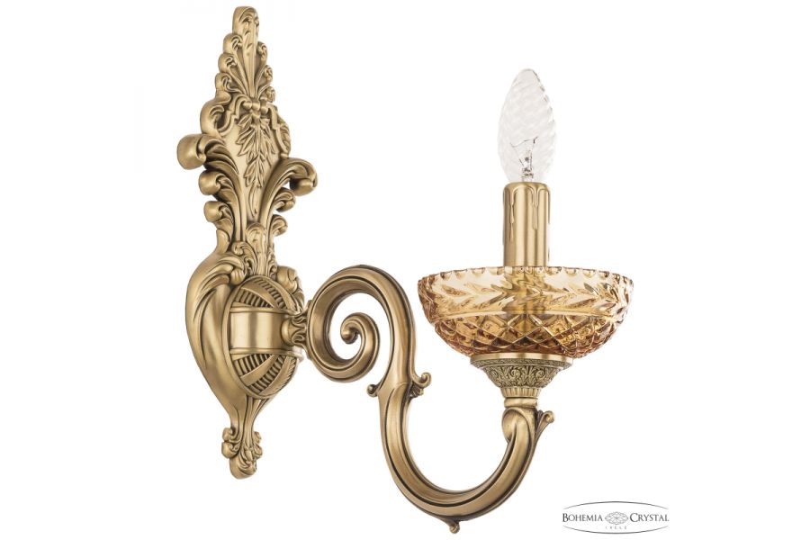 Бра Bohemia Ivele Crystal Verona 7203B14/1/175 FP P Amber/M-1F