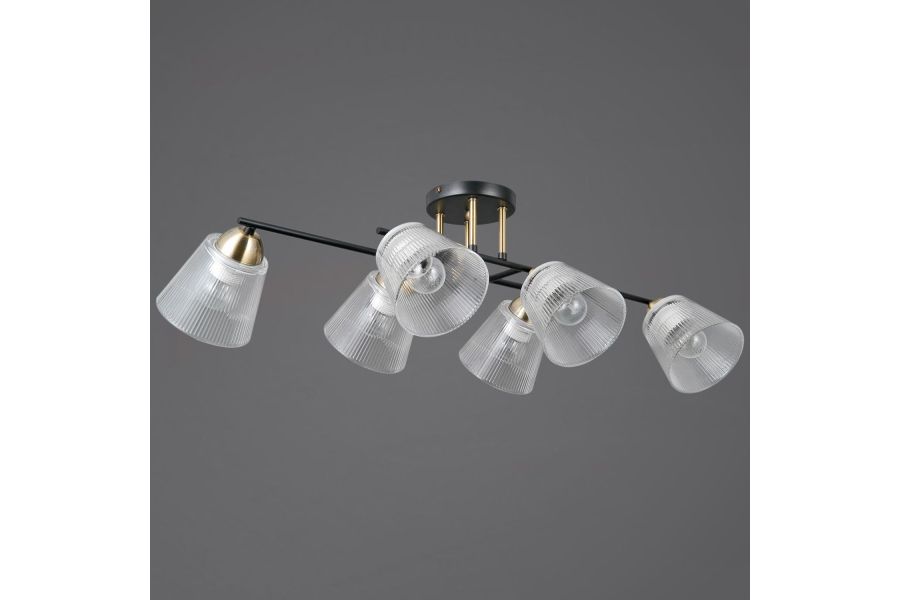 Потолочная люстра Illumico IL0845-6CSQ-25BKAB ELITE