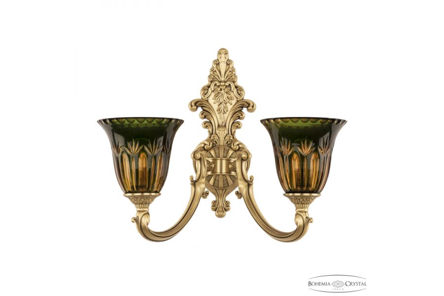Бра Bohemia Ivele Crystal Verona 7209B15/2/175 FP P2 U Amber-Green/H-1I