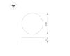 Накладной светильник Arlight IM-RONDO-EMERGENCY-3H-R400-40W Warm3000 (BK, 120 deg, 230V) 039650