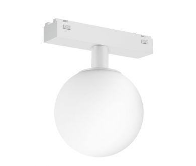 Трековый магнитный светильник Arlight MAG-VIBE-SFERO-R120-6W Warm3000 (WH, 235 deg, 48V) 044458