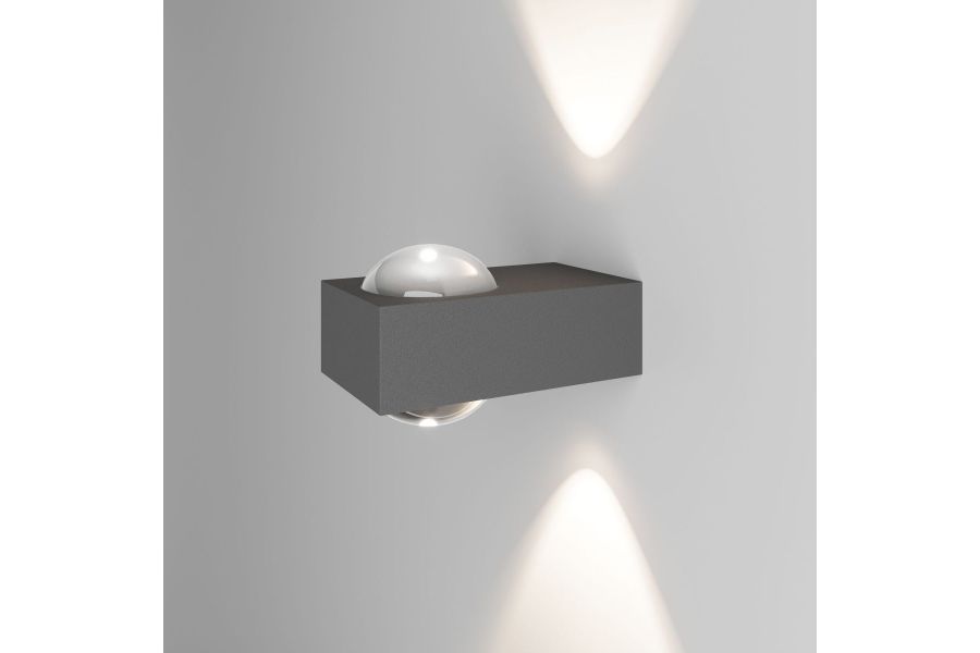 Уличный настенный светильник Elektrostandard Lenses серый 35191/W 4690389216459 a070452