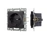 Механизм электрической розетки Arlight SCT-MEU1-PL-BK (250V, 16A) 043731