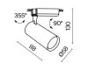 Трековый светильник Maytoni Technical Vuoro TR003-1-6W3K-S-B