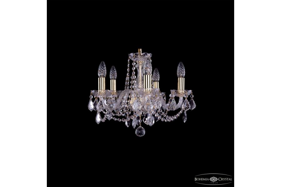 Подвесная люстра Bohemia Ivele Crystal 1402/5/141 G Leafs