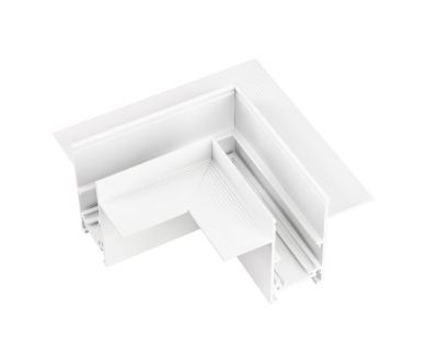 Коннектор угловой для магнитного шинопровода Arlight MAG-ORIENT-CON-2653-FDW-L90 (Белый) (IP20 Металл) 046806